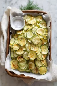 salt and vinegar zucchini chips