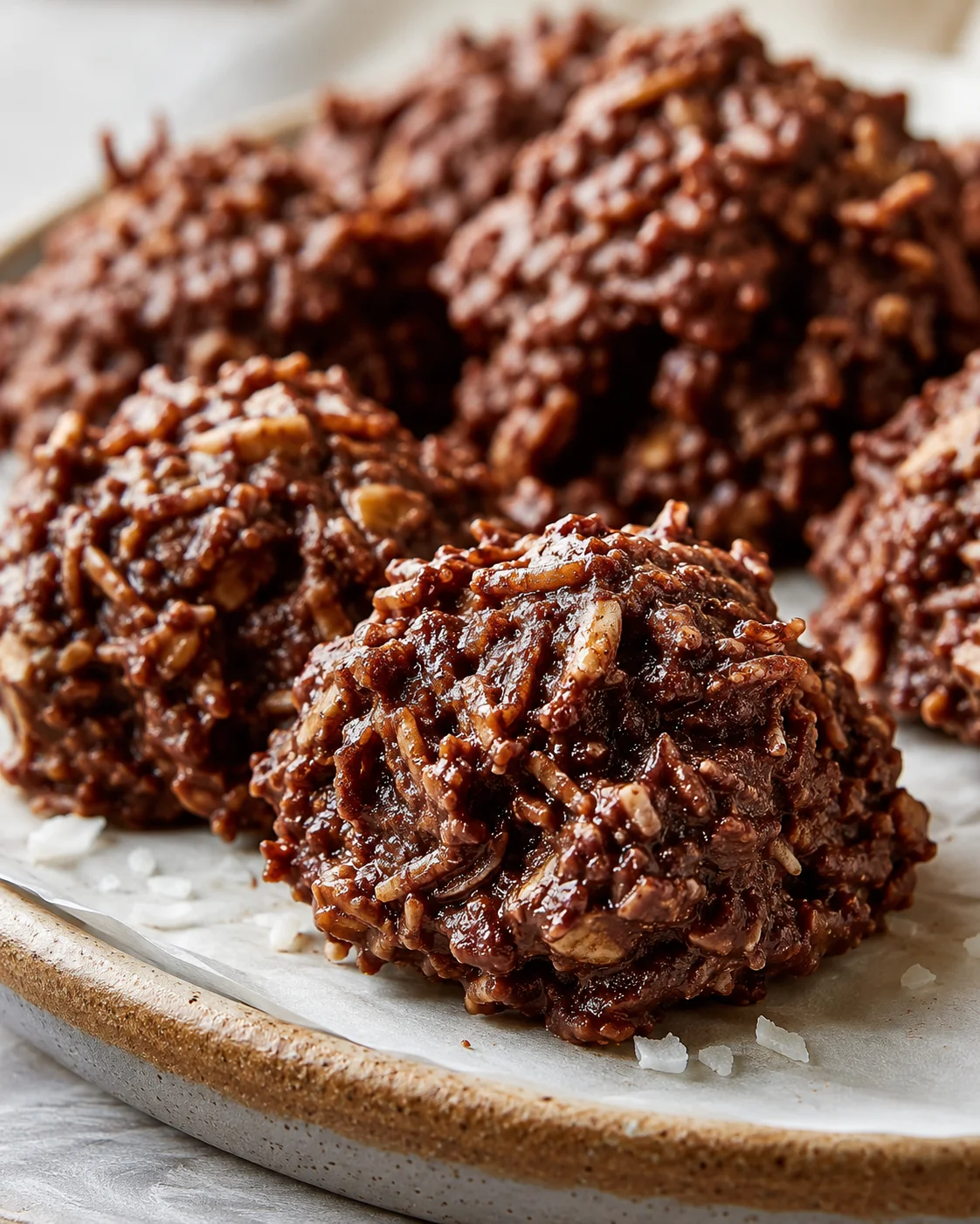 No-Bake Keto Cookies Delicious homemade keto cookies with coconut, peanut butter, and chocolate.